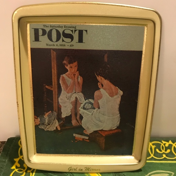 ‼️Sold‼️Norman Rockwell Tin Tray - Picture 4 of 11